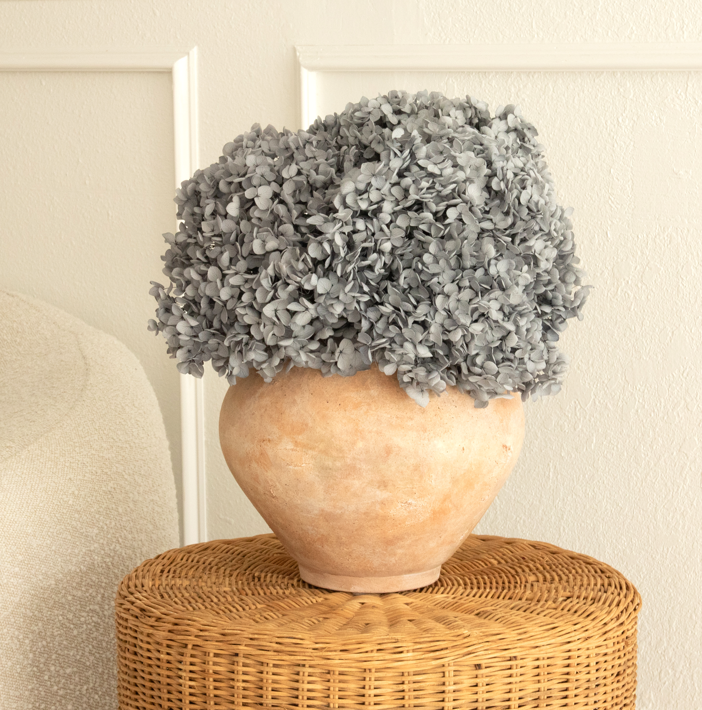 Real Hydrangea Preserved - Large Light Dusty Blue