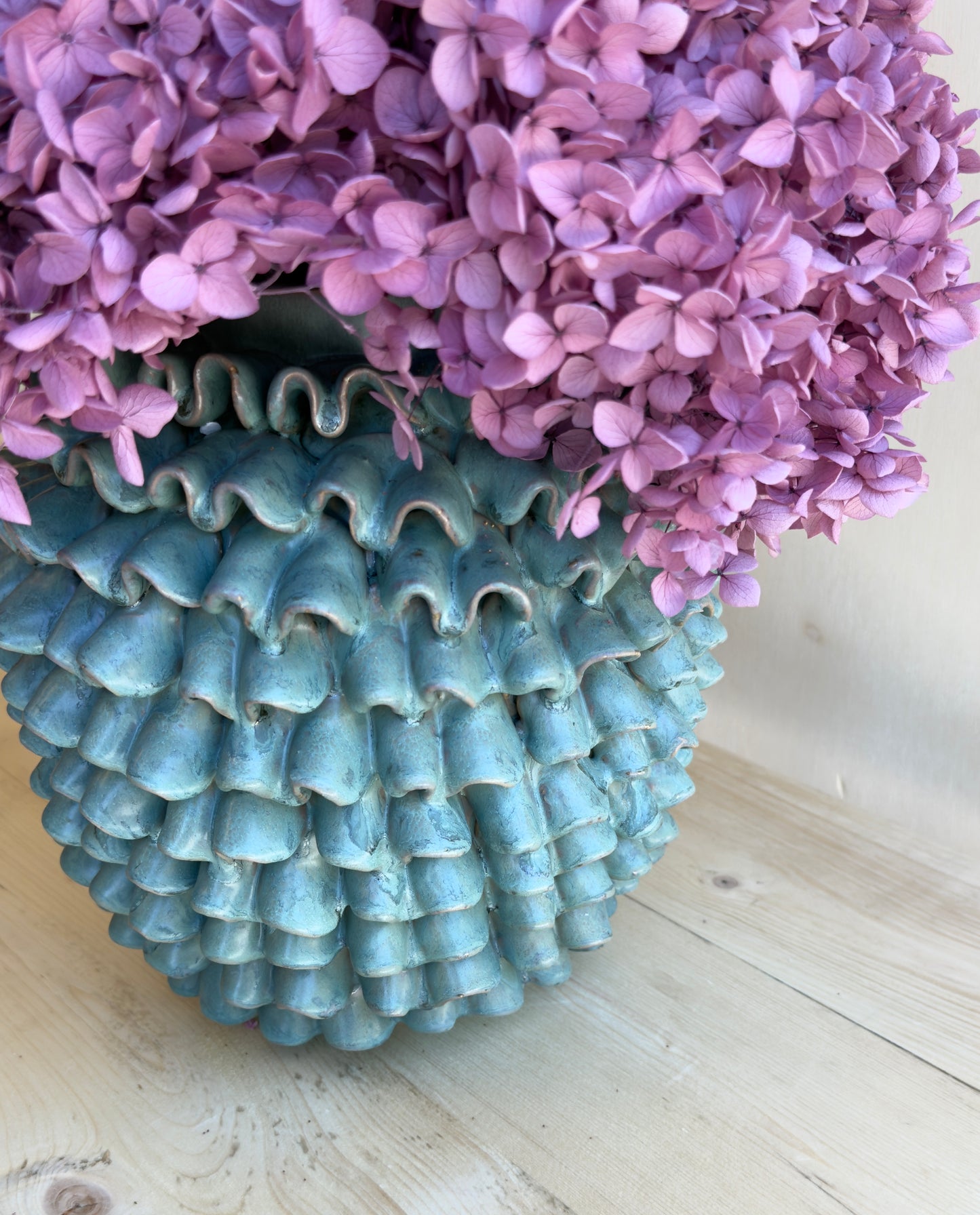 Real Hydrangea Preserved - Large Purple Magenta