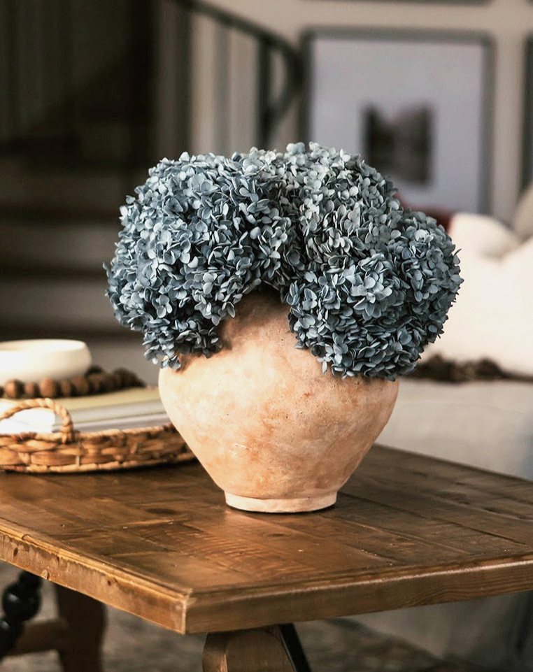 Real Hydrangea Preserved - Large Dusty Blue