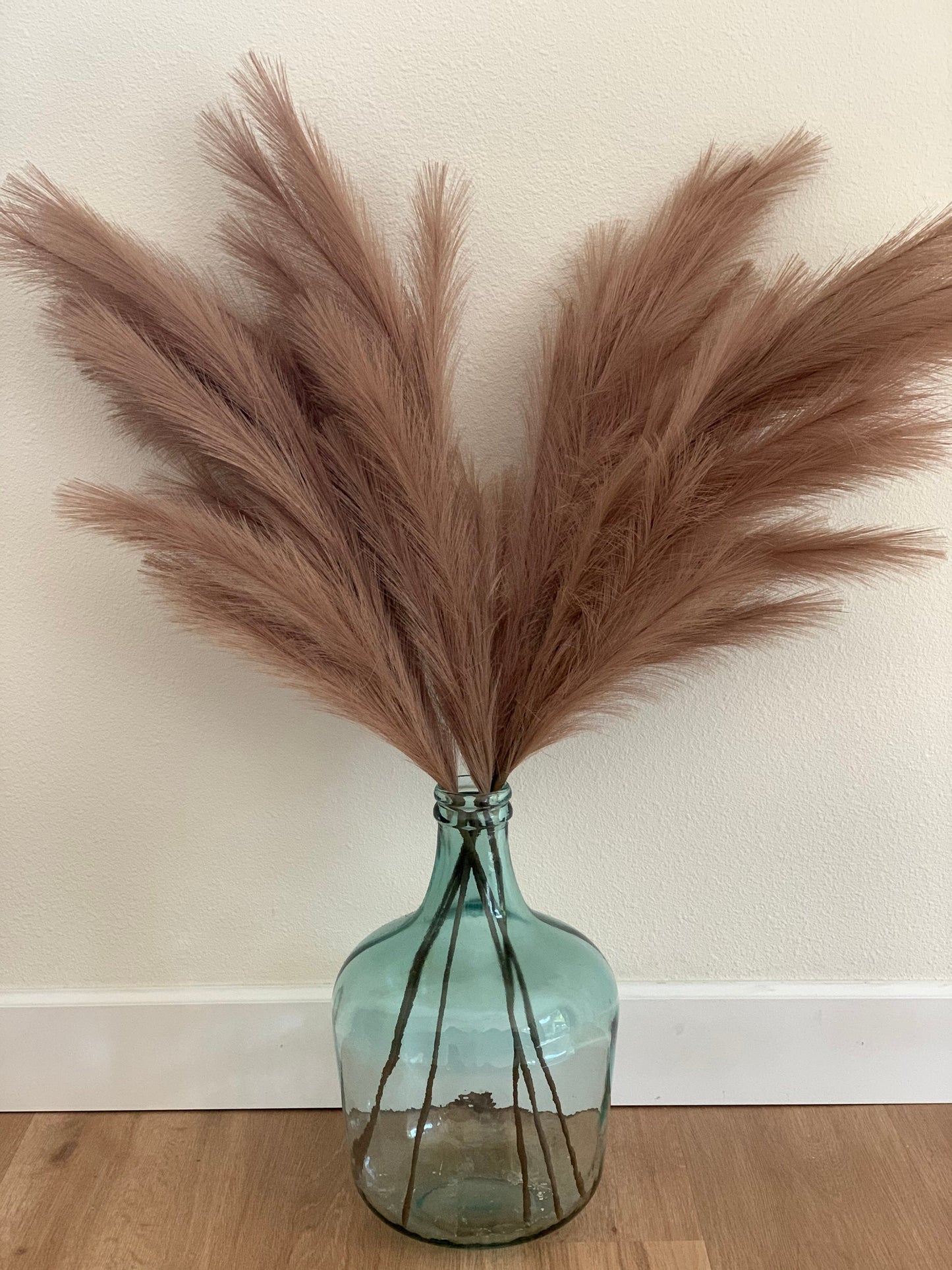Large Faux Pampas Grass Artificial - Brown