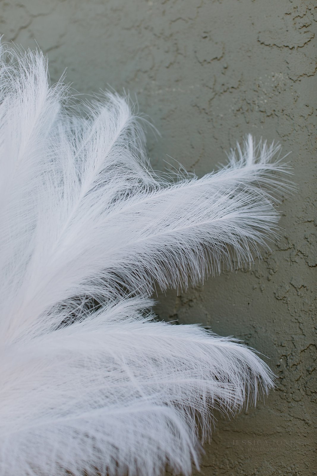 Large Faux Pampas Grass - White