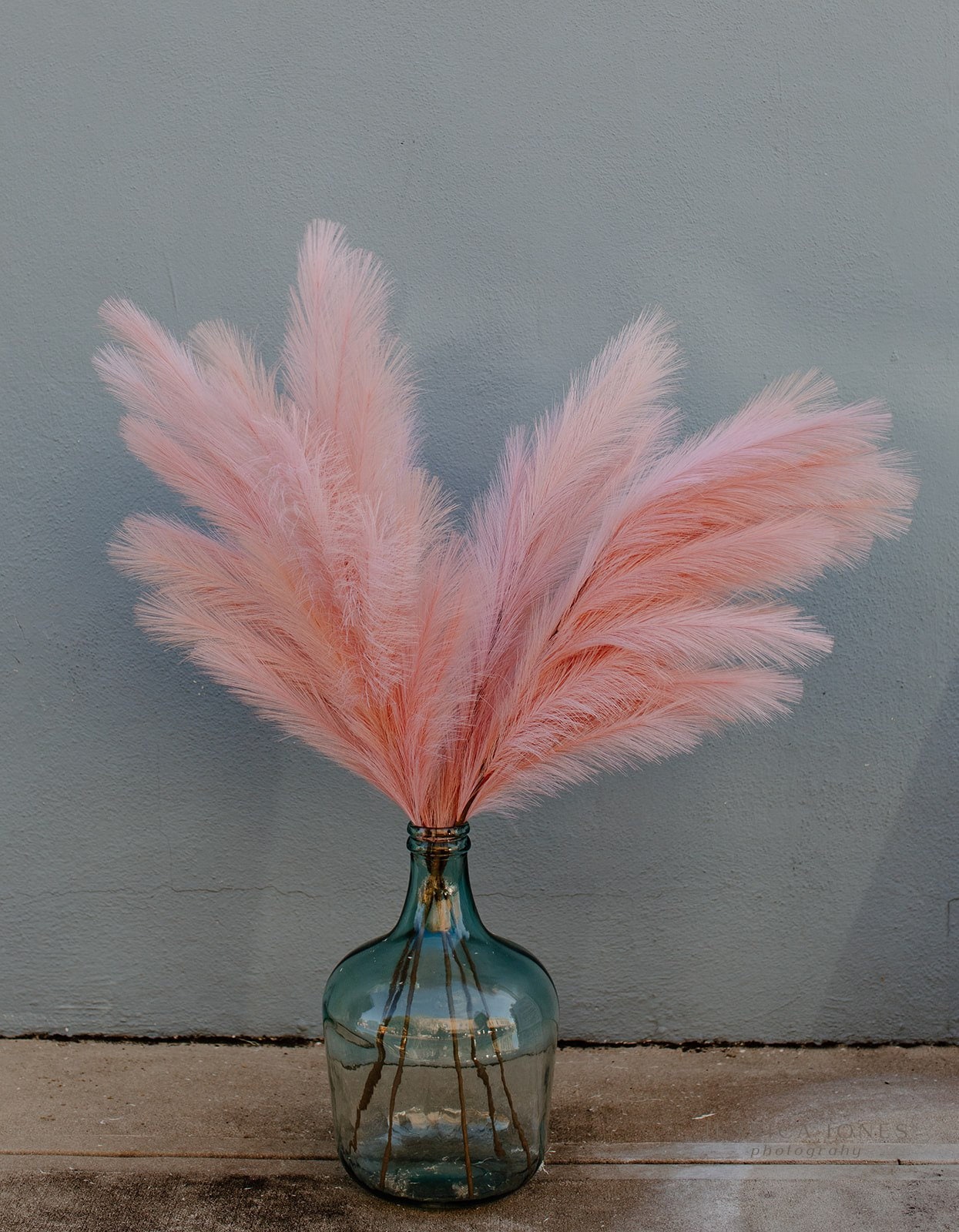Large Faux Pampas Grass Artificial - Pink