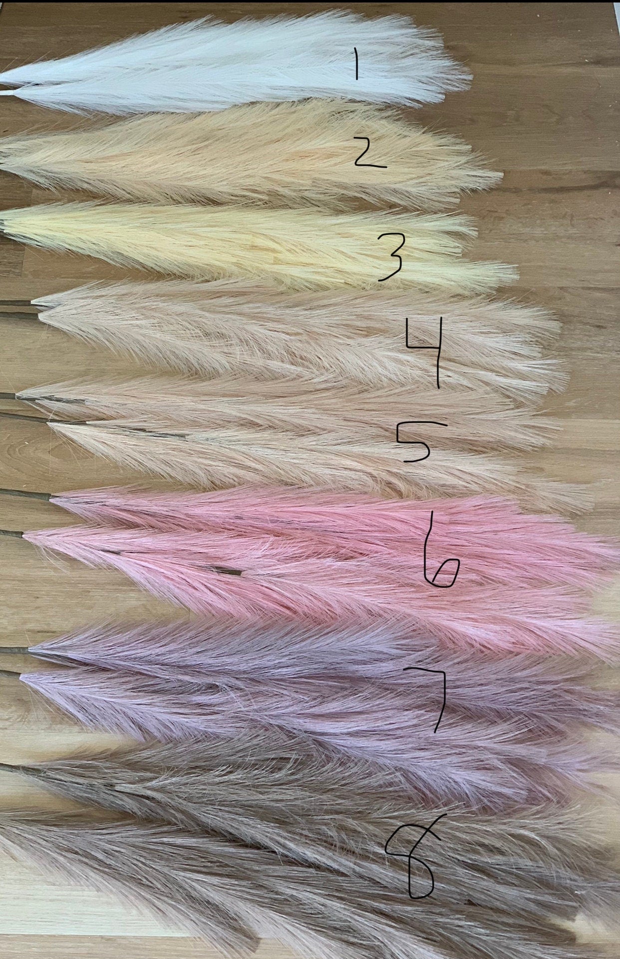 Large Faux Pampas Grass Artificial - Unicorn Combo