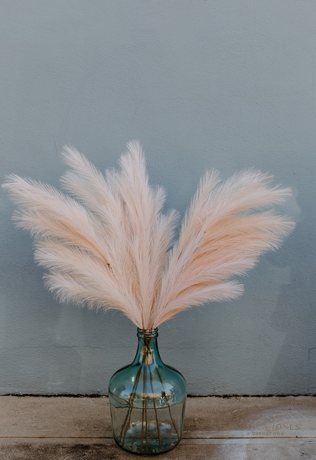 Large Faux Pampas Grass Artificial - Champagne Rose