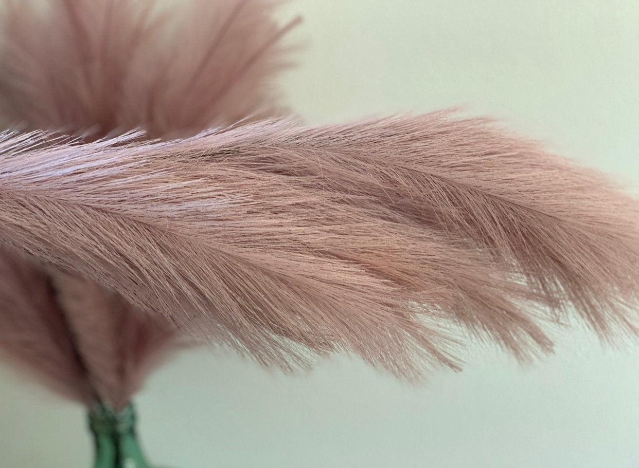 Large Faux Pampas Grass Artificial - Purple