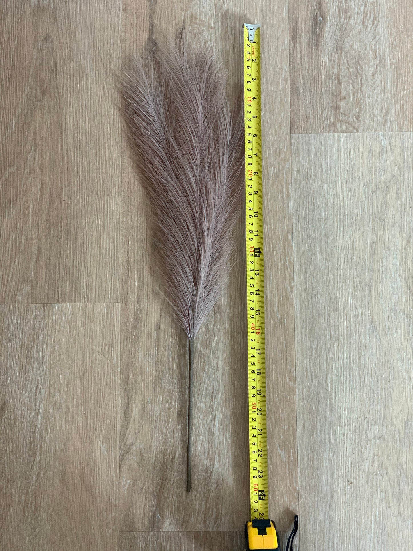 2ft Faux Tabletop Pampas Grass Artificial - Peach