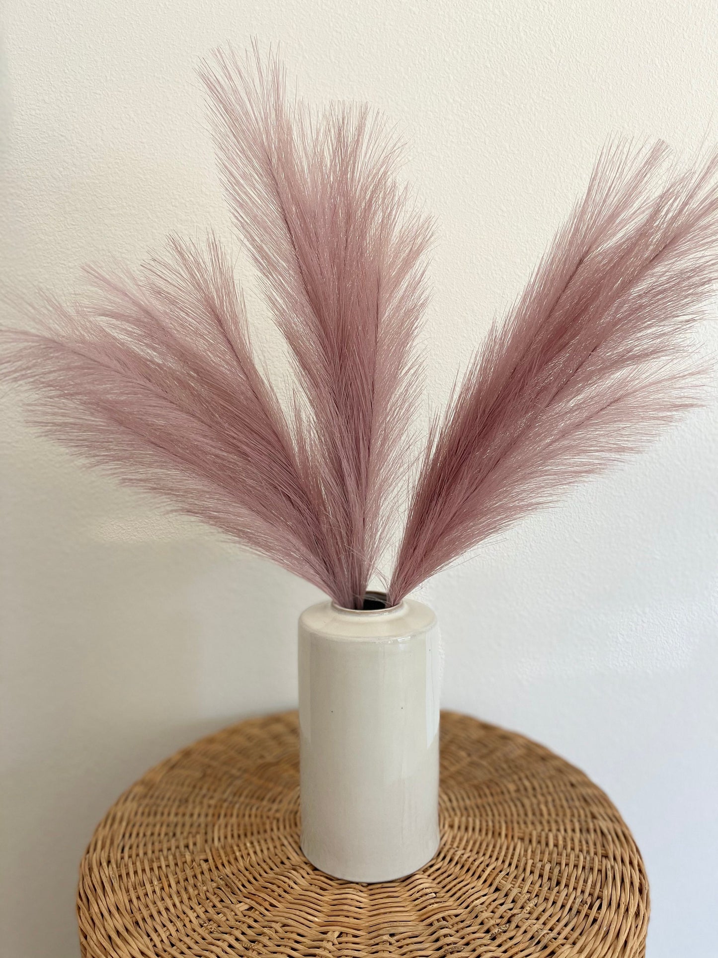 2ft Faux Tabletop Pampas Grass Artificial - Purple
