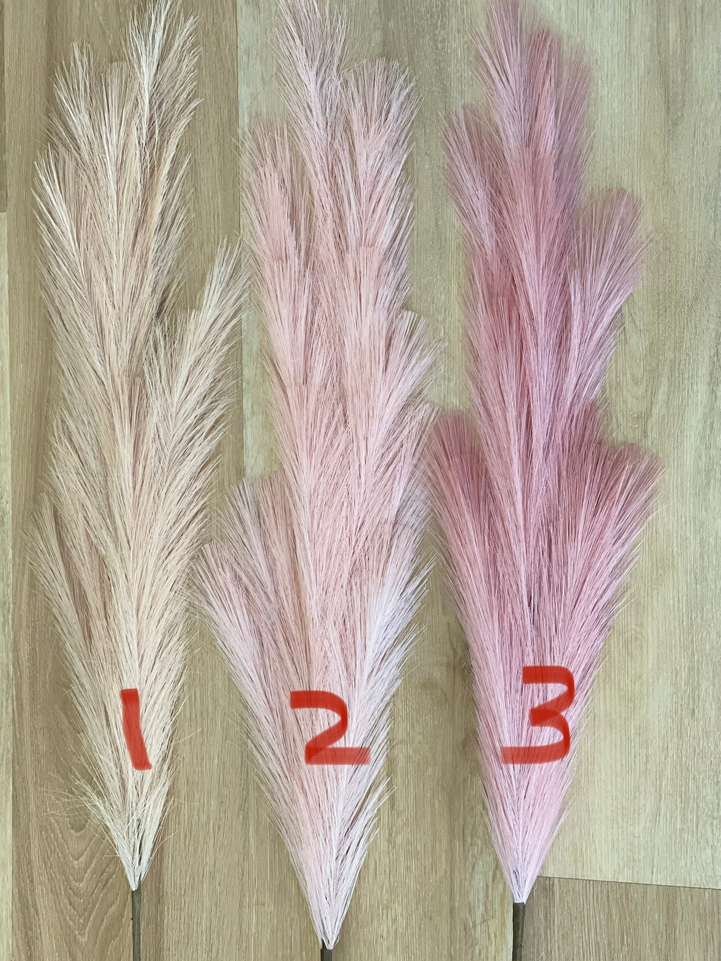 Large Faux Pampas Grass Artificial - Light Pink