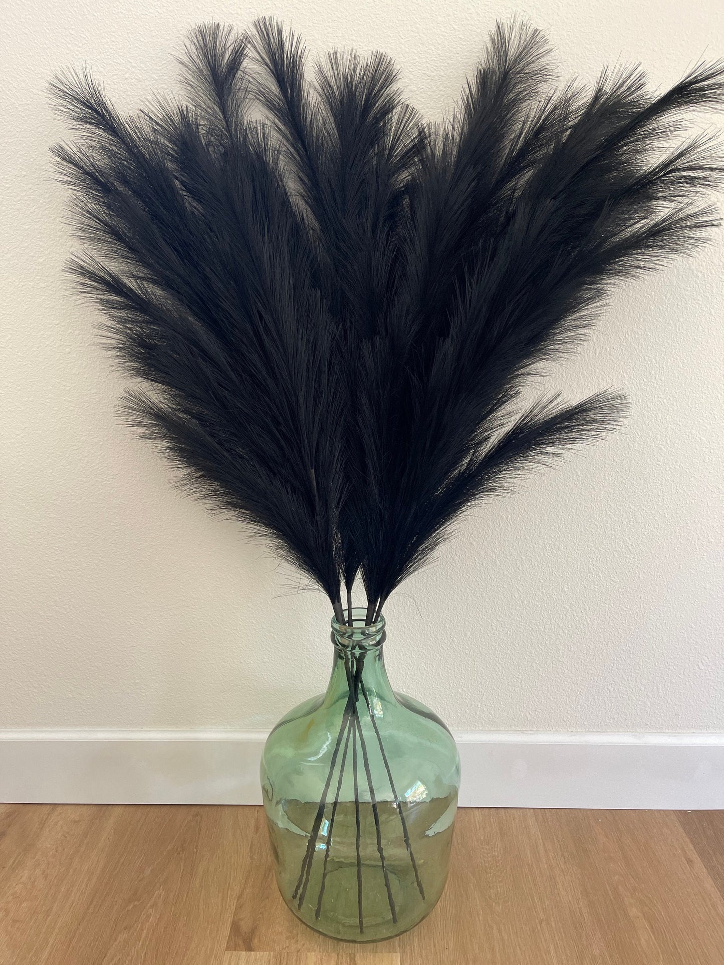 Large Faux Pampas Grass Artificial - Black