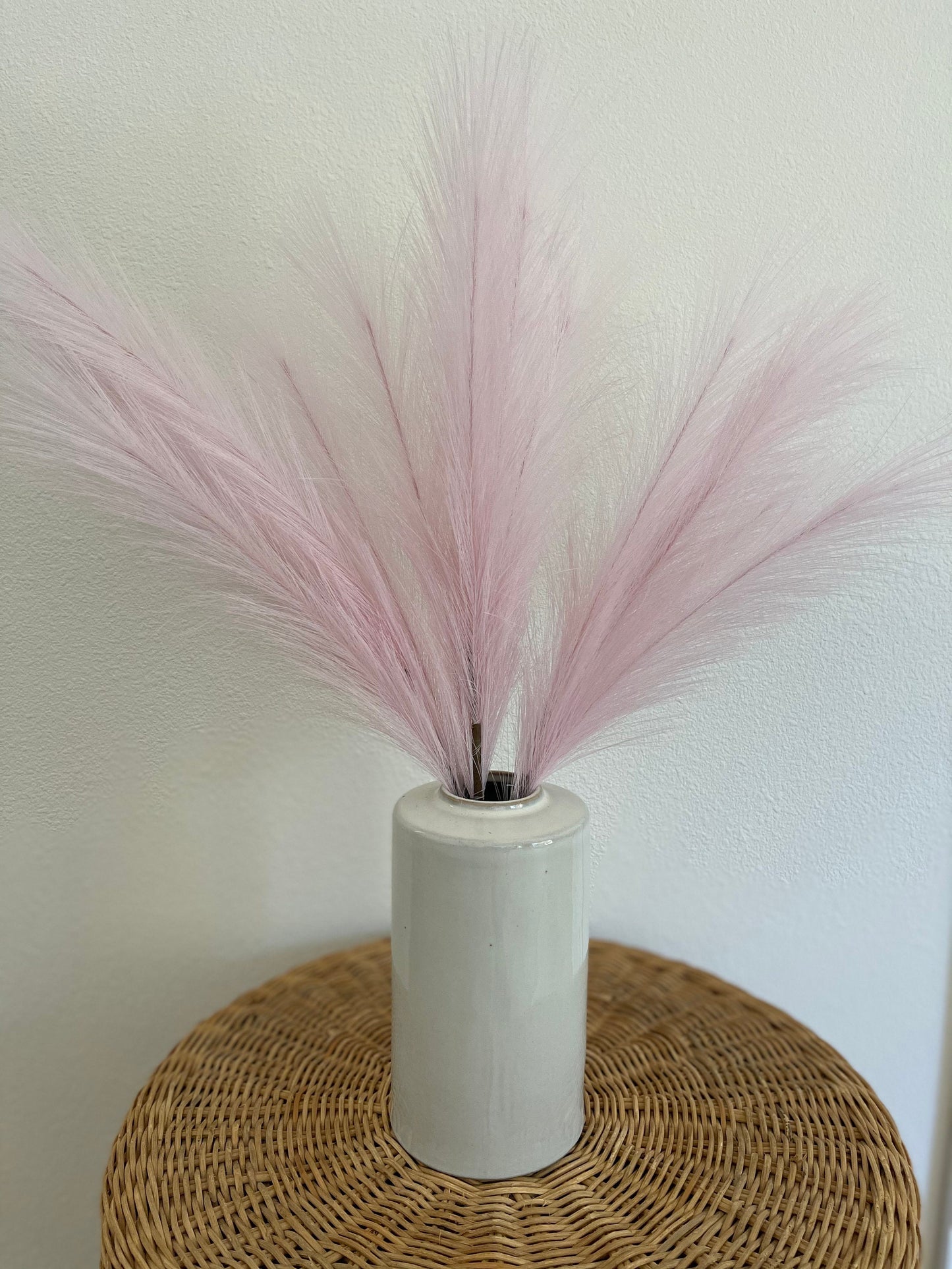 2ft Faux Tabletop Pampas Grass Artificial - Pink Lavender