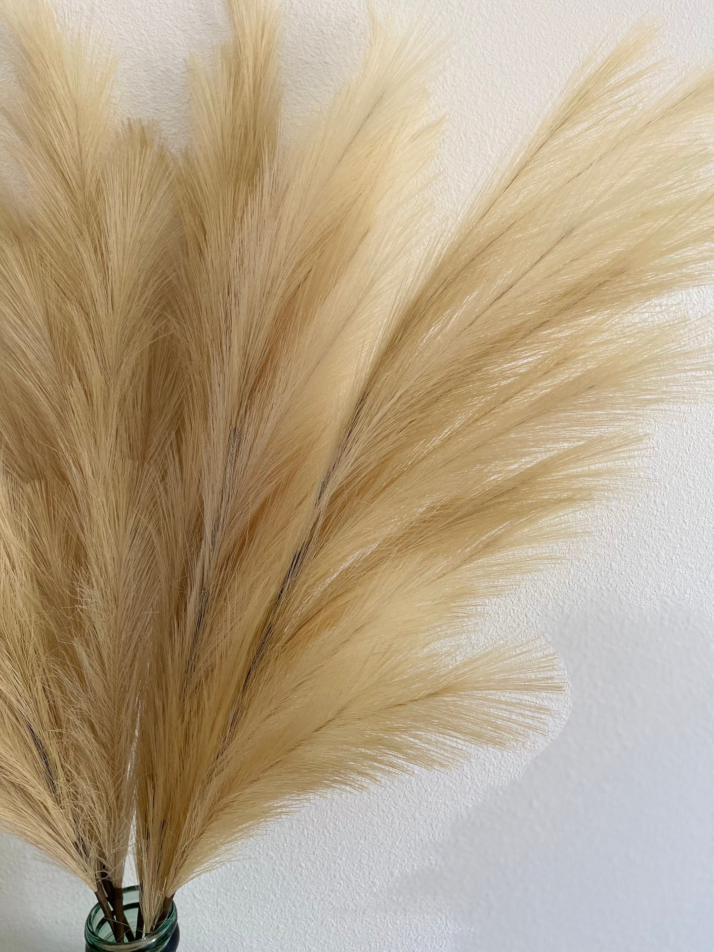 Large Faux Pampas Grass Artificial - Taupe/Butterscotch