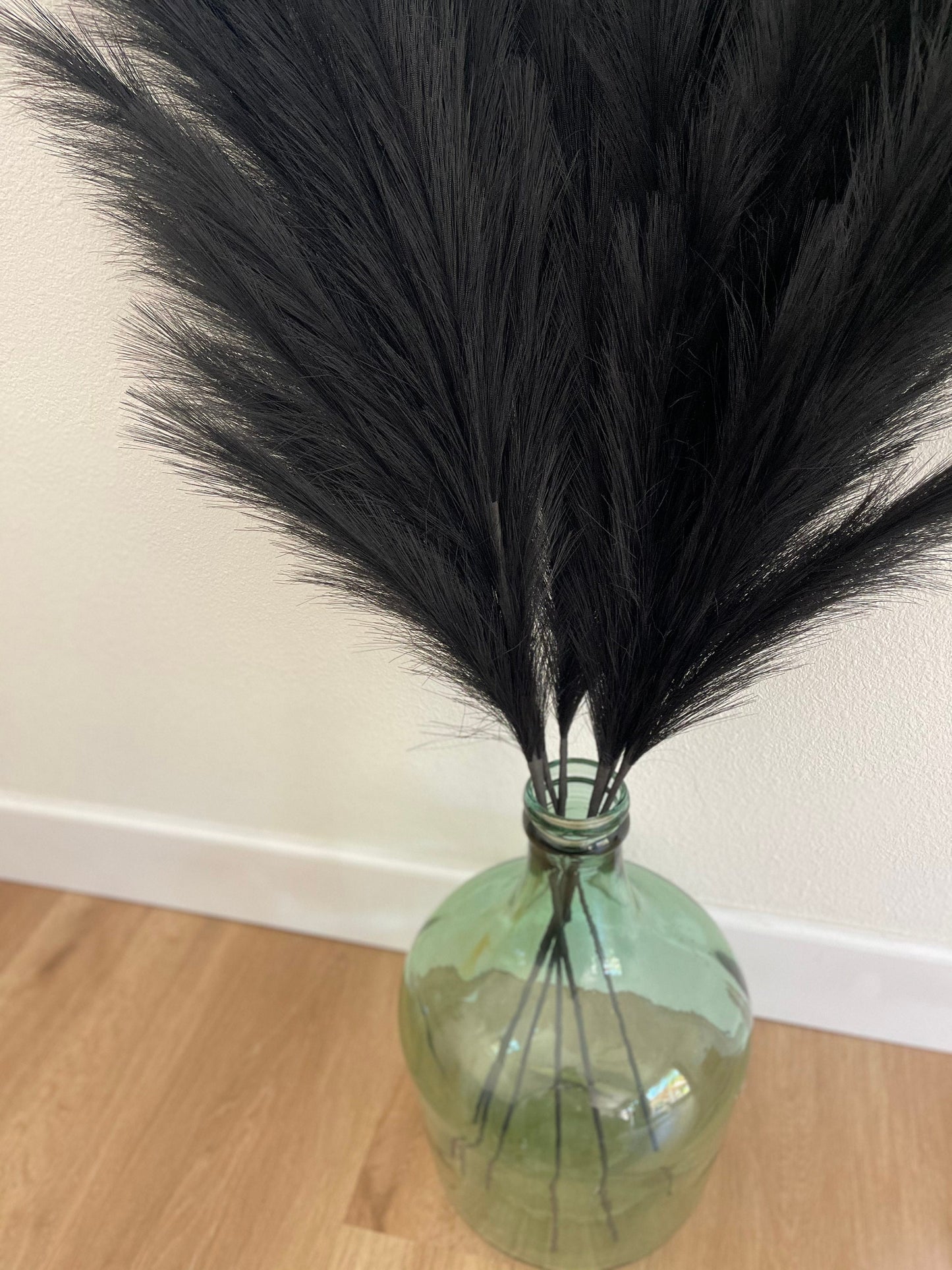Large Faux Pampas Grass Artificial - Black