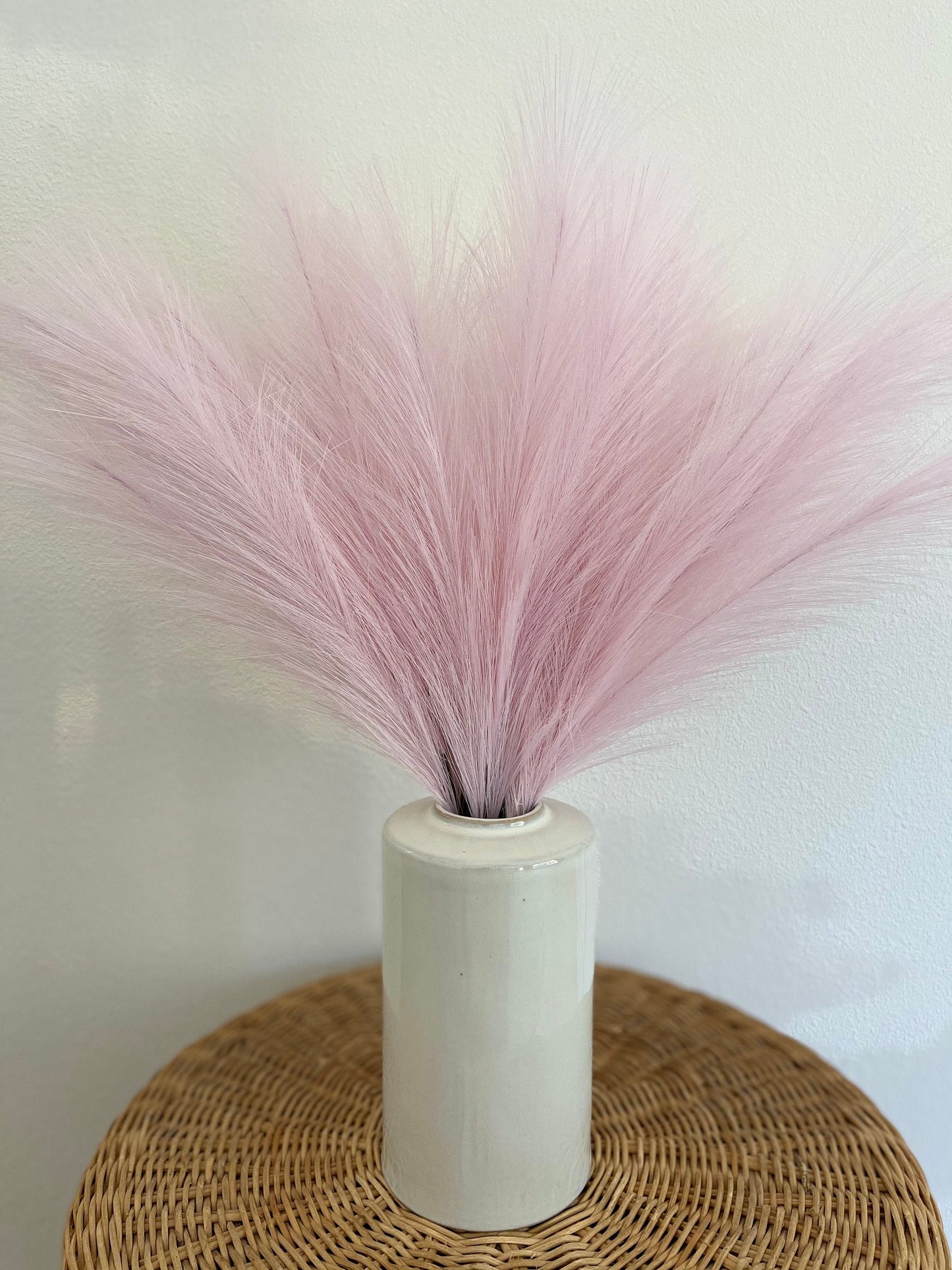 2ft Faux Tabletop Pampas Grass Artificial - Pink Lavender