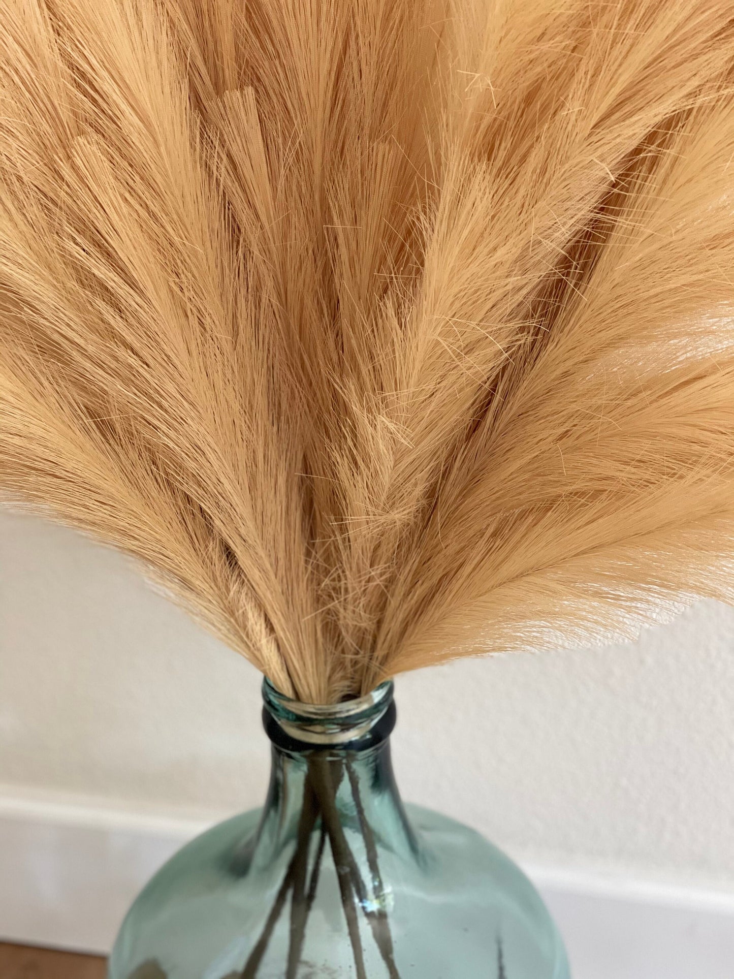 Large Faux Pampas Grass Artificial - Butterscotch