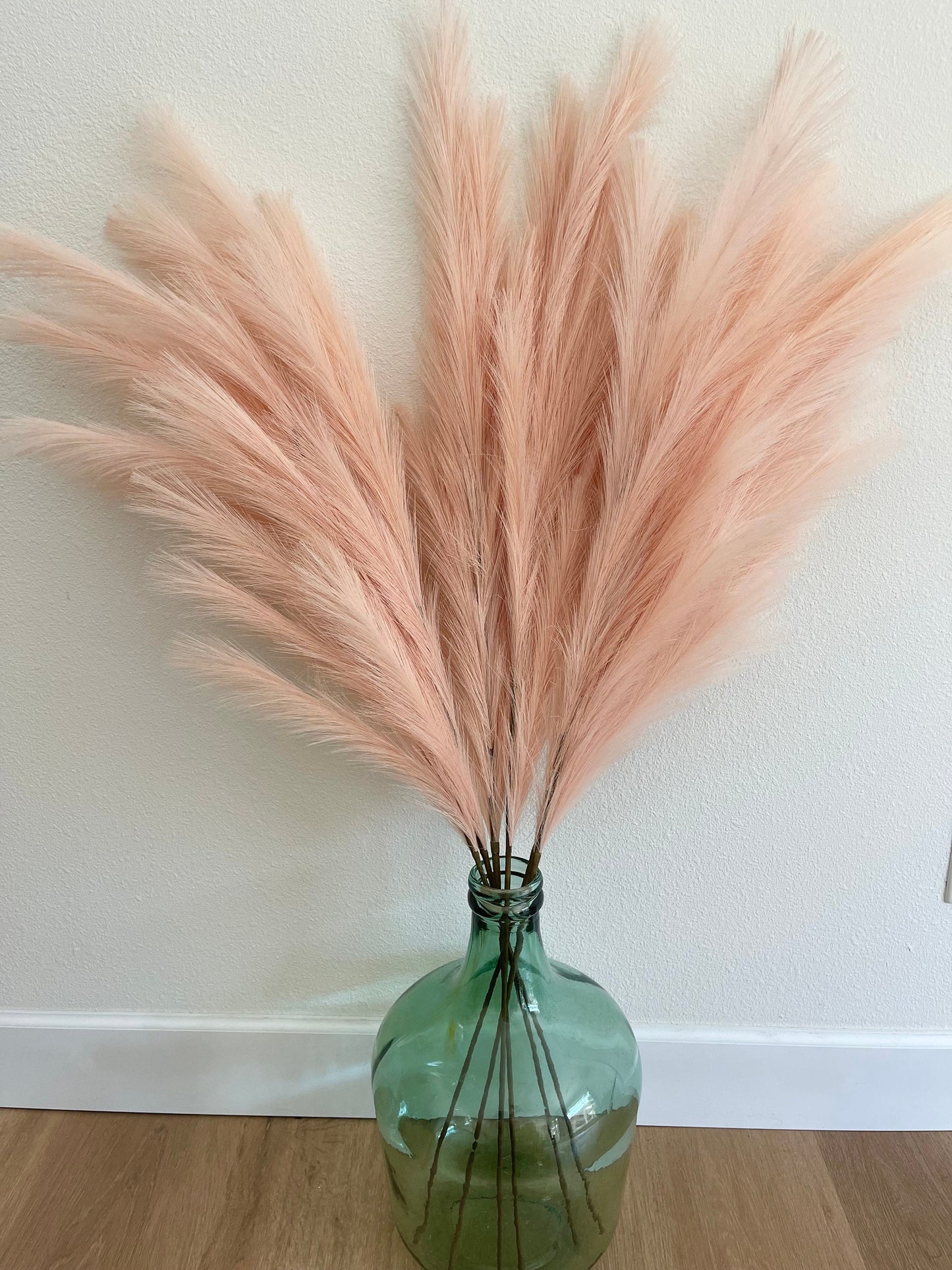Large Faux Pampas Grass Artificial - Peach