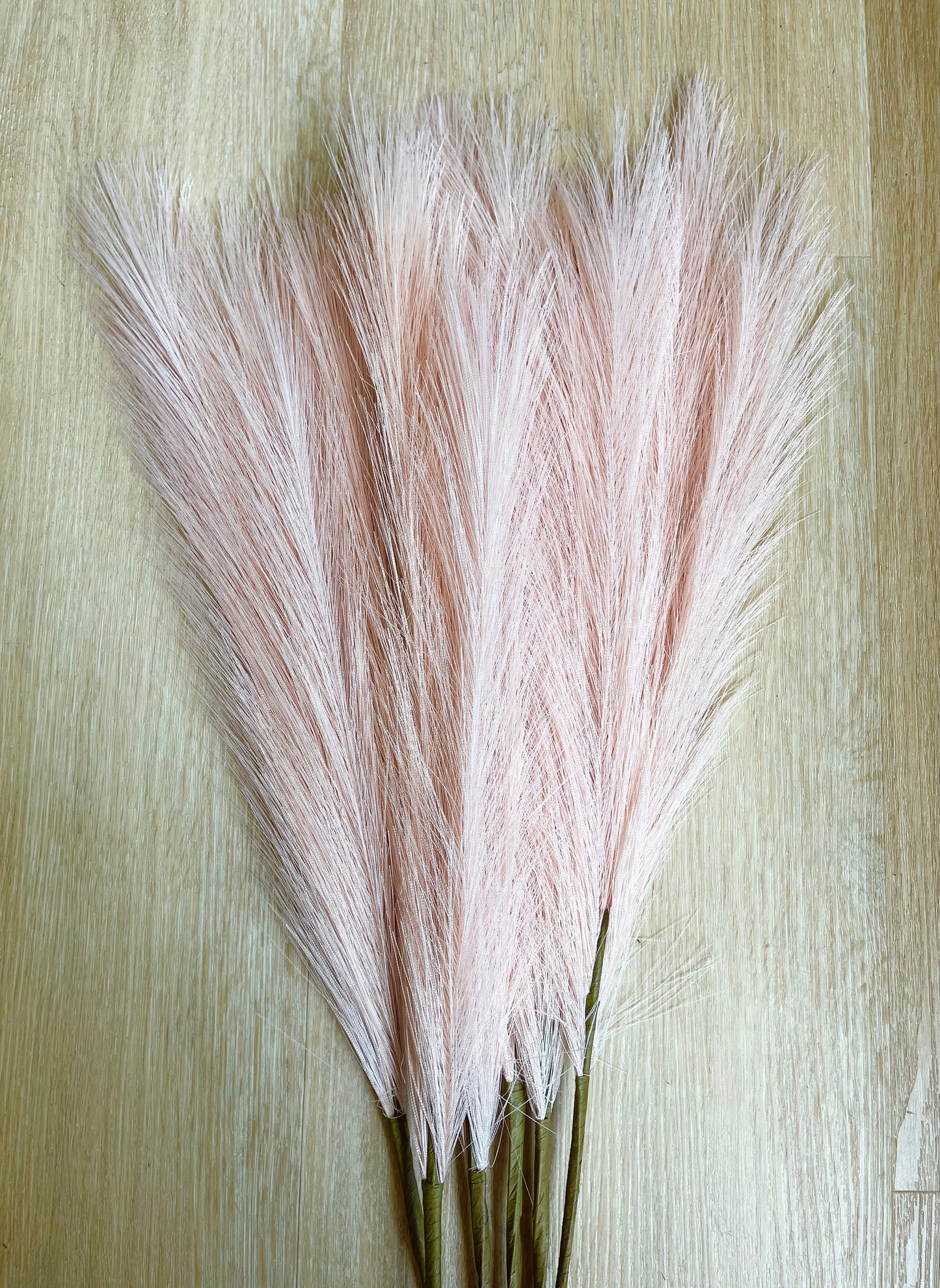 2ft Faux Tabletop Pampas Grass Artificial - Peach