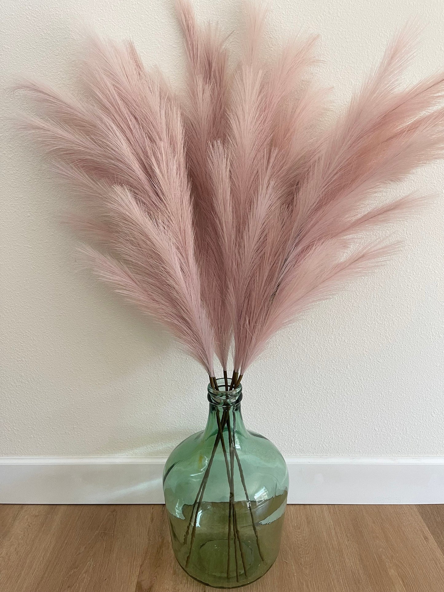 Large Faux Pampas Grass Artificial - Light Pink Lavender