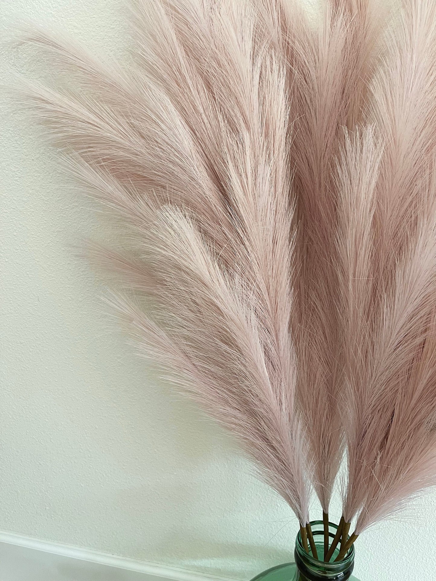 Large Faux Pampas Grass Artificial - Light Pink Lavender