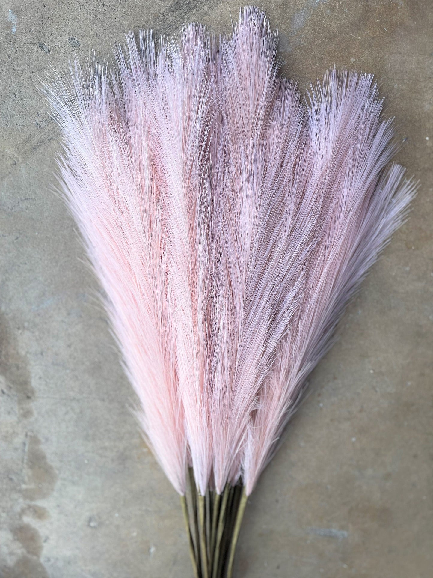 2ft Faux Tabletop Pampas Grass Artificial - Peach