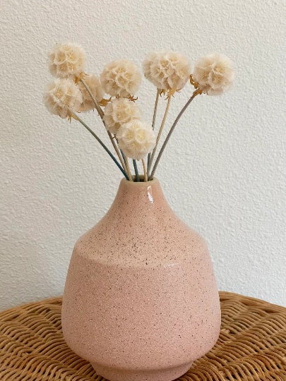Blush Textured Stoneware Vase
