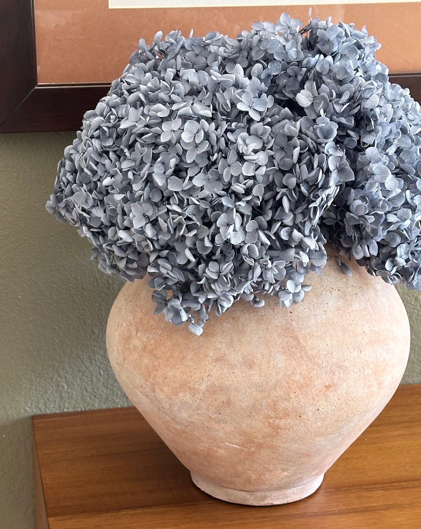 Real Hydrangea Preserved- Large Dusty Blue