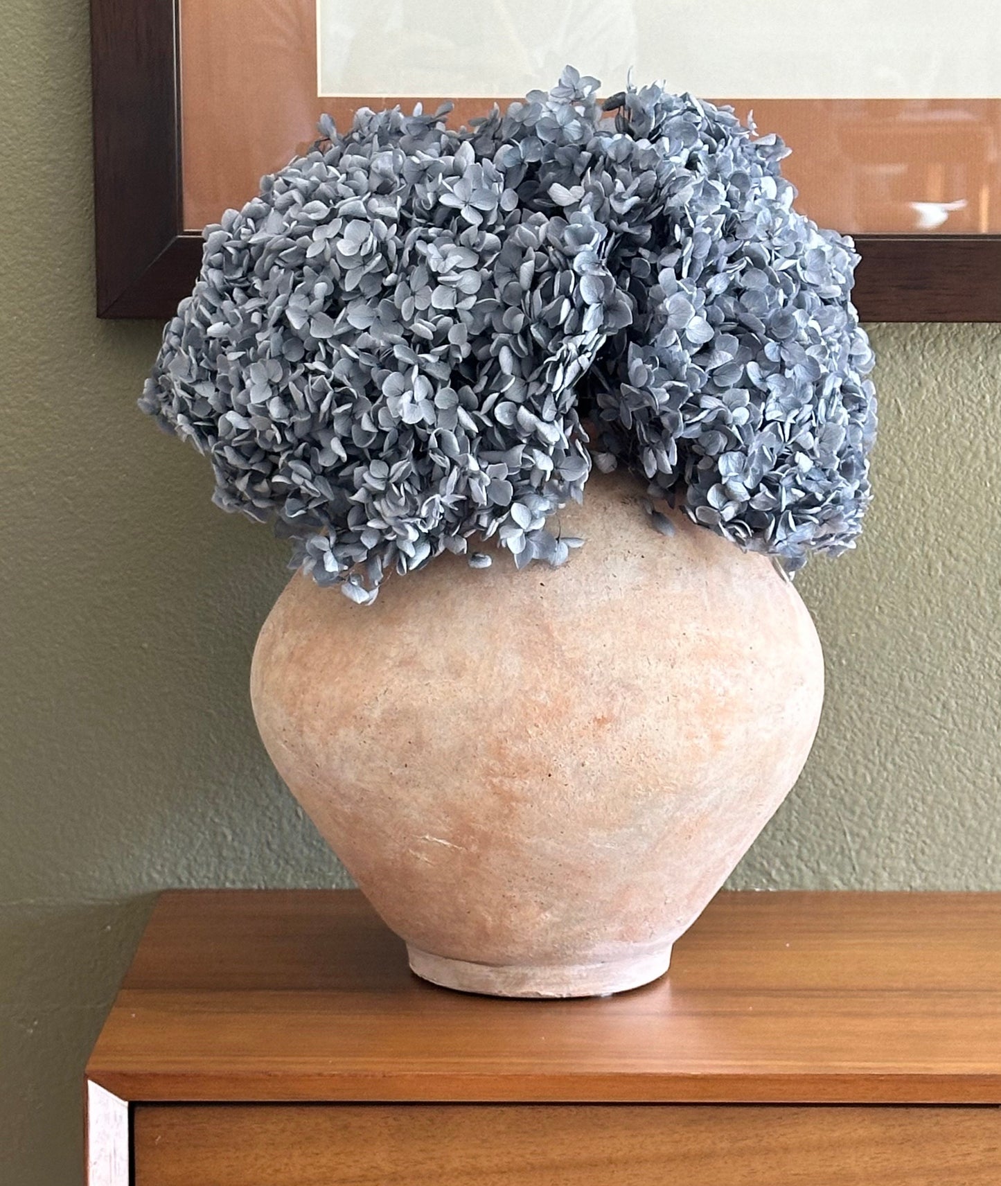 Real Hydrangea Preserved- Large Dusty Blue