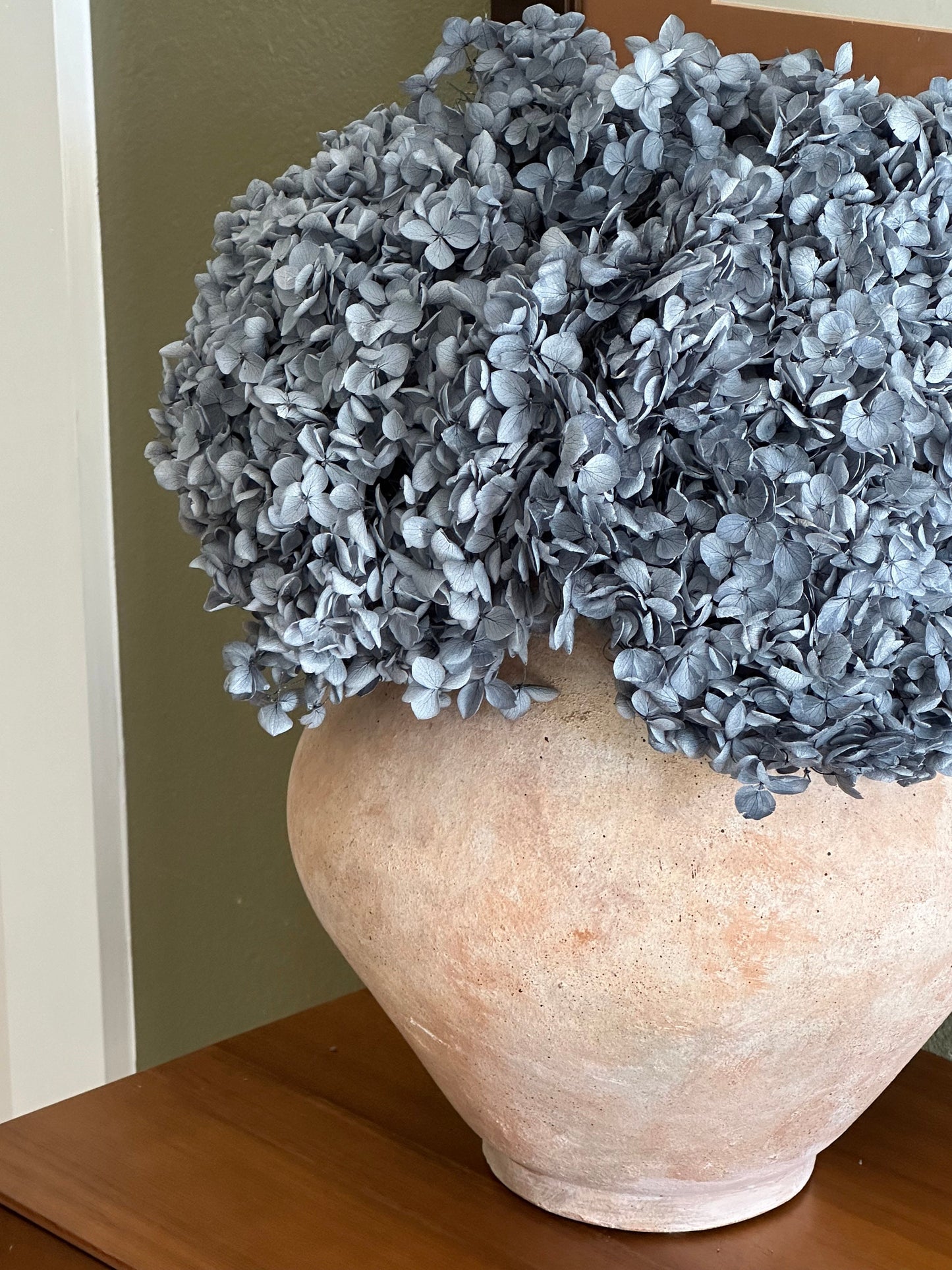 Real Hydrangea Preserved- Large Dusty Blue