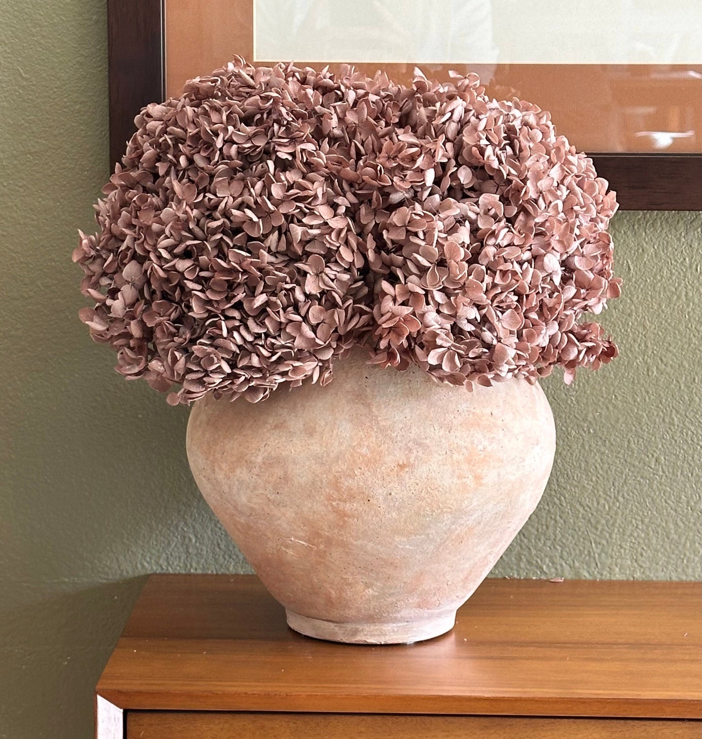 Real Hydrangea Preserved- Large Desert Mauve