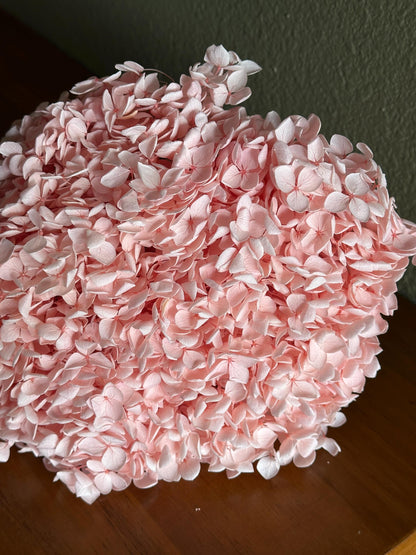 Real Hydrangea Preserved - Large Pink