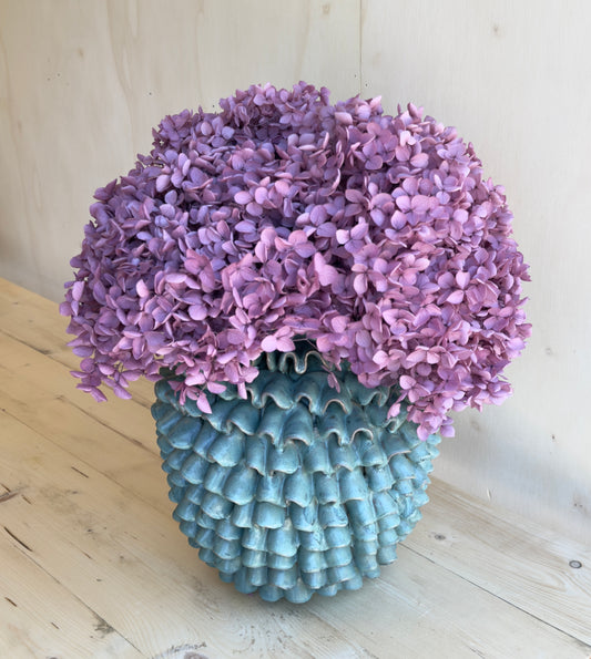 Real Hydrangea Preserved - Large Purple Magenta