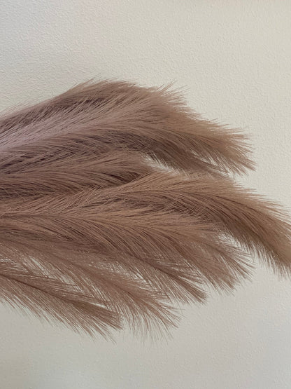 Large Faux Pampas Grass Artificial - Brown