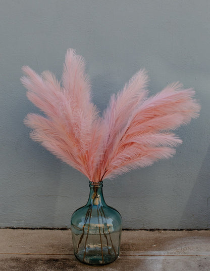 Large Faux Pampas Grass Artificial - Pink