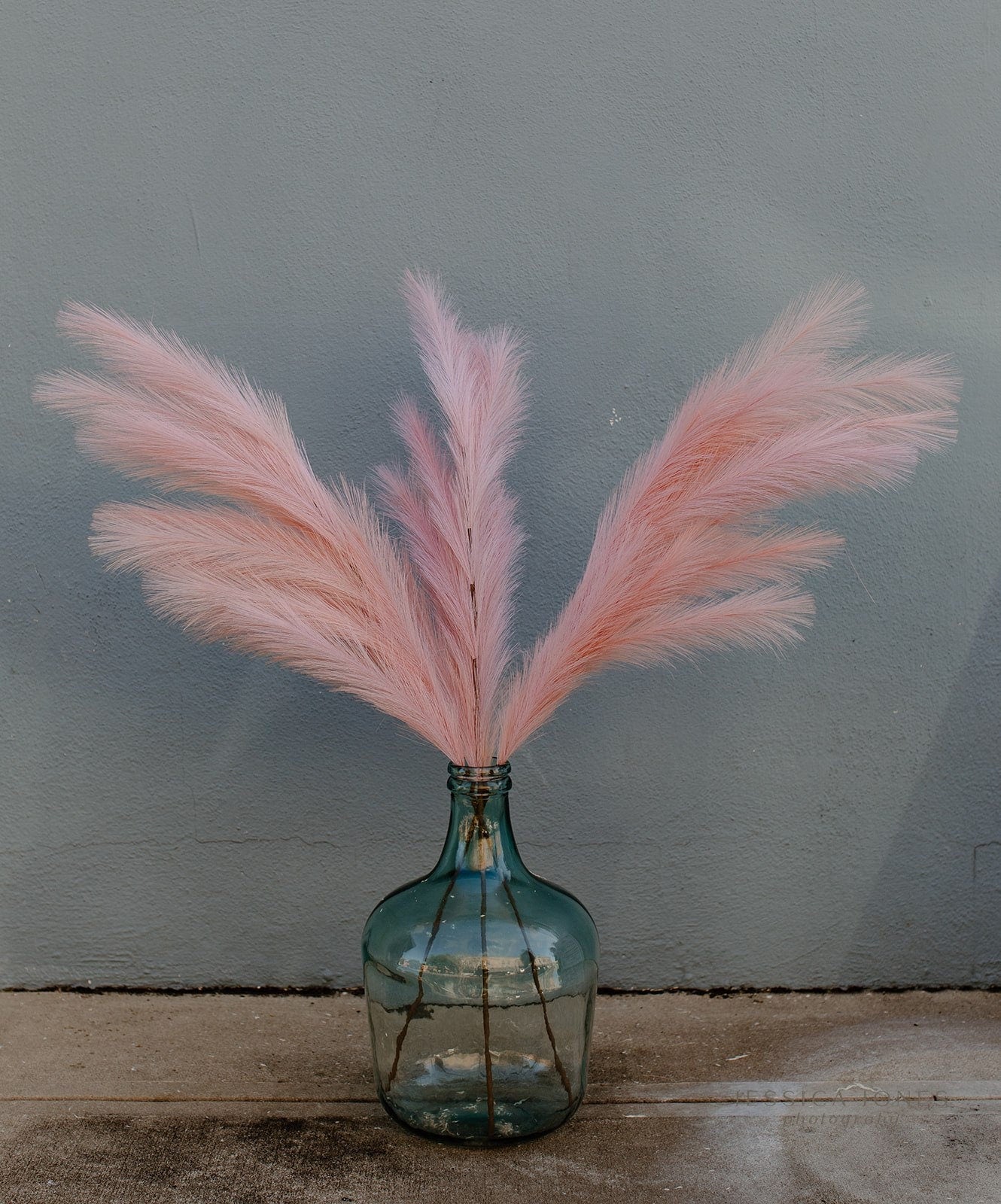 Large Faux Pampas Grass Artificial - Pink
