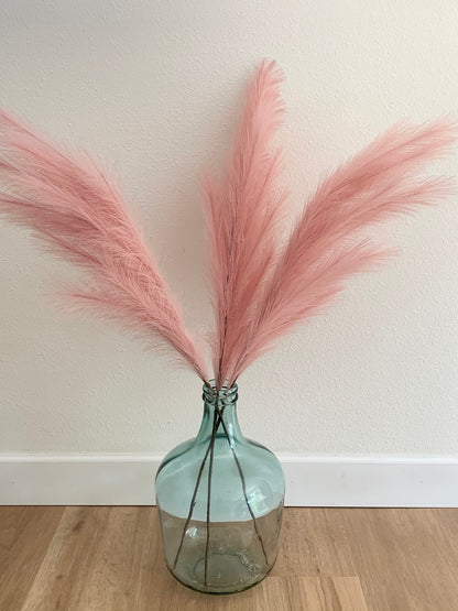 Large Faux Pampas Grass Artificial - Pink