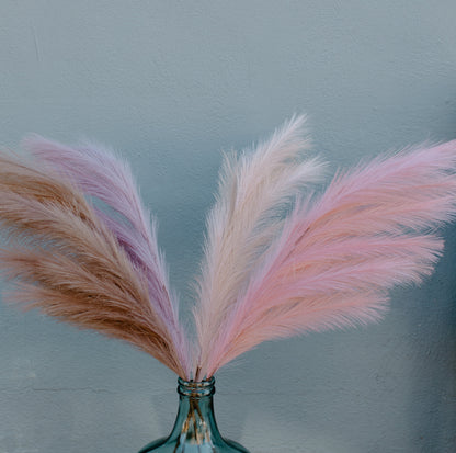 Large Faux Pampas Grass Artificial - Unicorn Combo