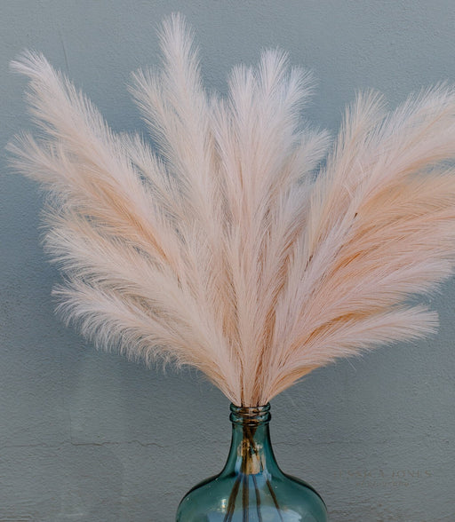 Large Faux Pampas Grass Artificial - Champagne Rose - alternate