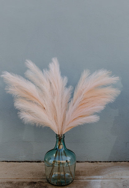 Large Faux Pampas Grass Artificial - Champagne Rose