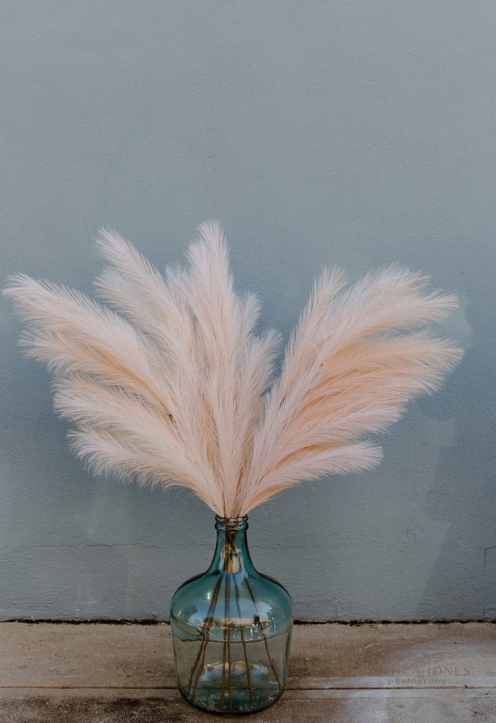 Large Faux Pampas Grass Artificial - Champagne Rose