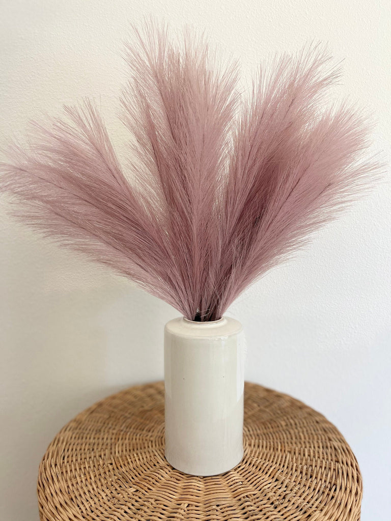 2ft Faux Tabletop Pampas Grass Artificial - Purple