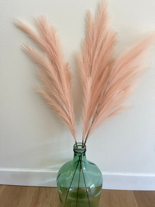 Large Faux Pampas Grass Artificial - Peach - alternate