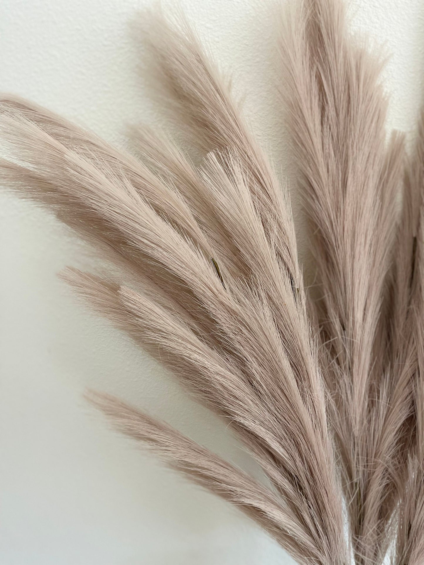 Large Faux Pampas Grass Artificial - Light Brown Taupe