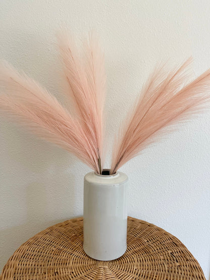 2ft Faux Tabletop Pampas Grass Artificial - Peach