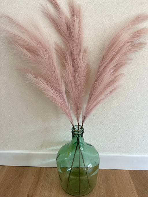 Large Faux Pampas Grass Artificial - Light Pink Lavender - alternate