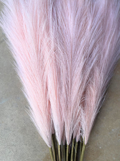 2ft Faux Tabletop Pampas Grass Artificial - Peach