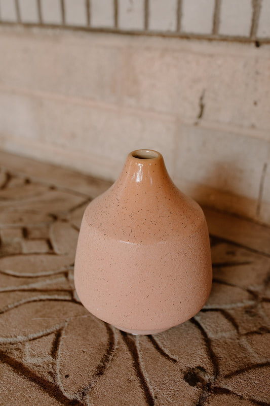 Blush Textured Stoneware Vase