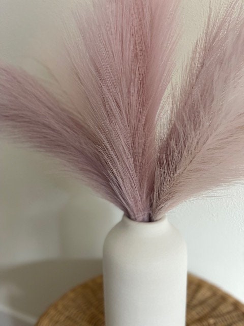 2ft Faux Tabletop Pampas Grass Artificial - Purple Unicorn