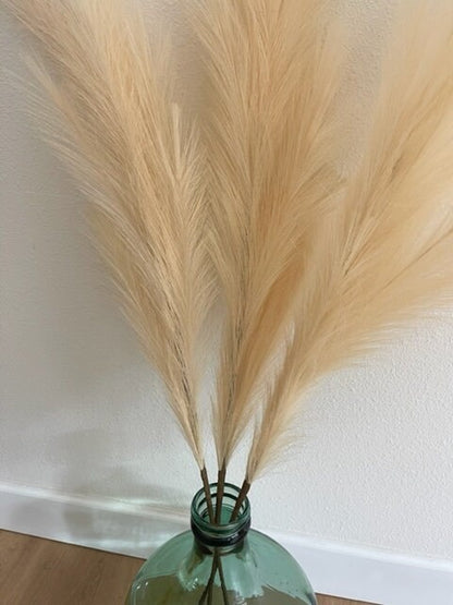 Large Faux Pampas Grass Artificial - Golden Ivory