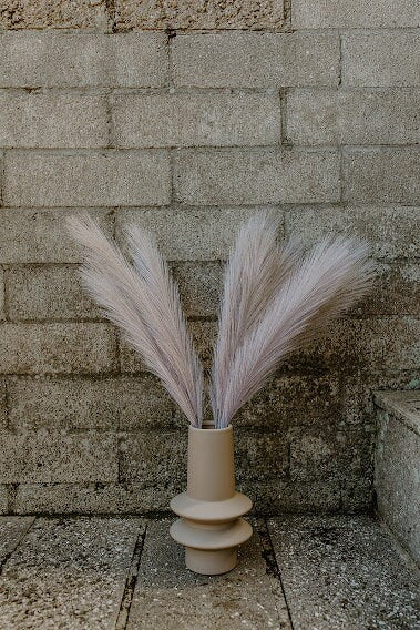 2ft Faux Tabletop Pampas Grass Artificial - Light Brown - alternate