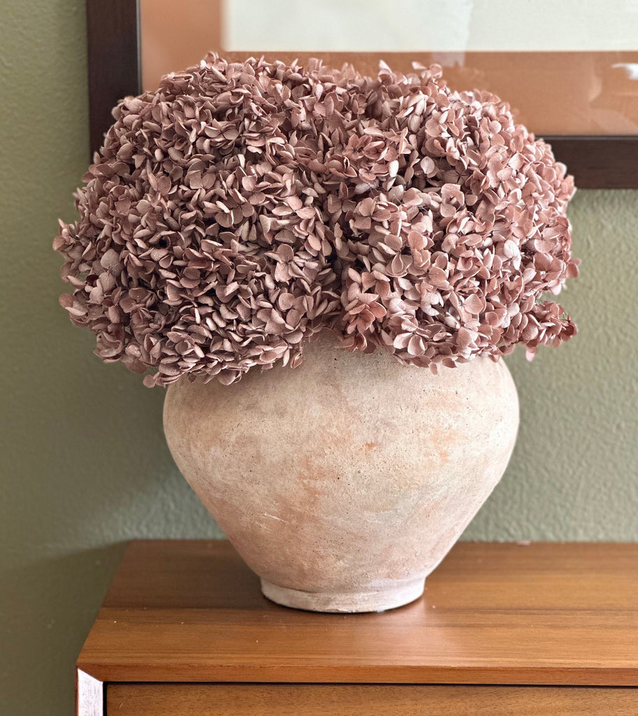 Real Hydrangea Preserved- Large Desert Mauve