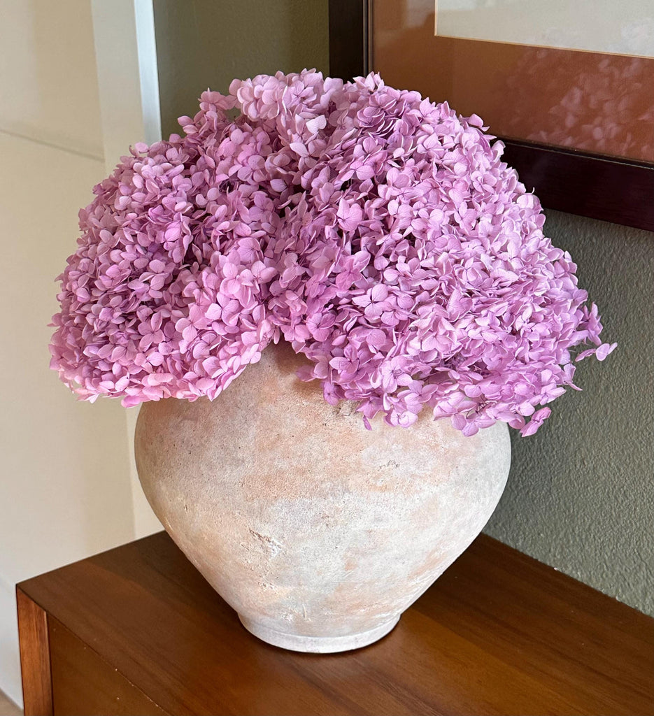 Real Hydrangea Preserved- Large Pink Magenta